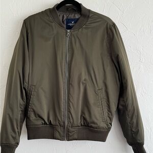 American Eagle Forest Green Bomber Jacket